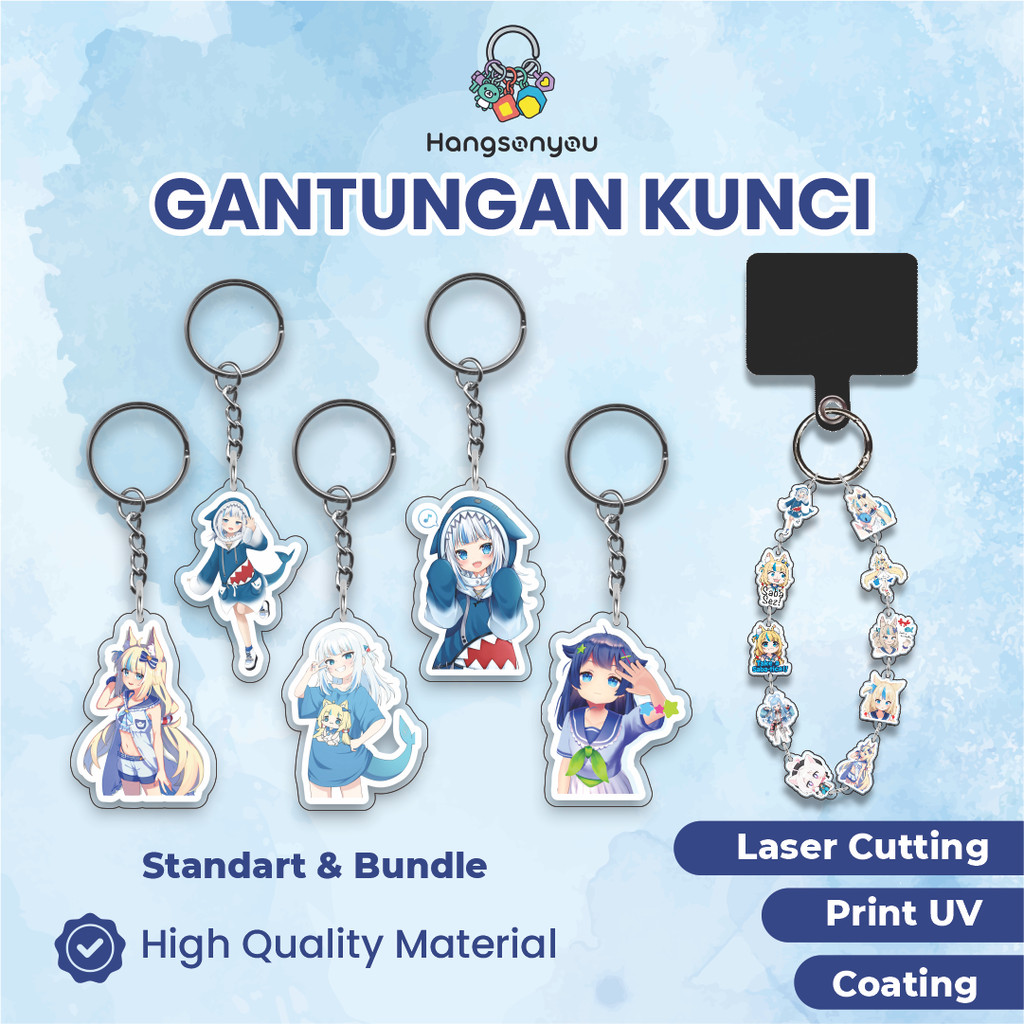 GUNGAN พวงกุญแจอะคริลิค / พวงกุญแจ VTUBER SAMKO SABA
