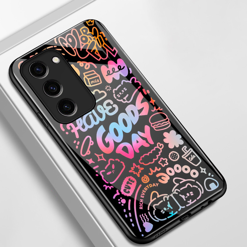 เคสสำหรับ Samsung S23 Plus S23 ultra S23 FE S24 FE S24 Plus S24 Ultra เคสโทรศัพท์แมวเปลือกแก้วกันกระแทก ราคา ถูกที่สุด ดีลบีเคเค แกลเลอรีภาพที่ 2