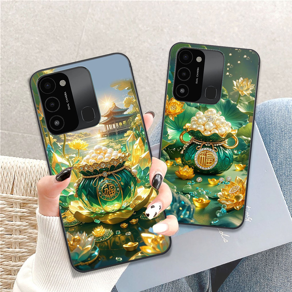 Tecno Spark Go 2022 / Spark 8C CASE พิมพ์ลายถุงนําโชค V CASE