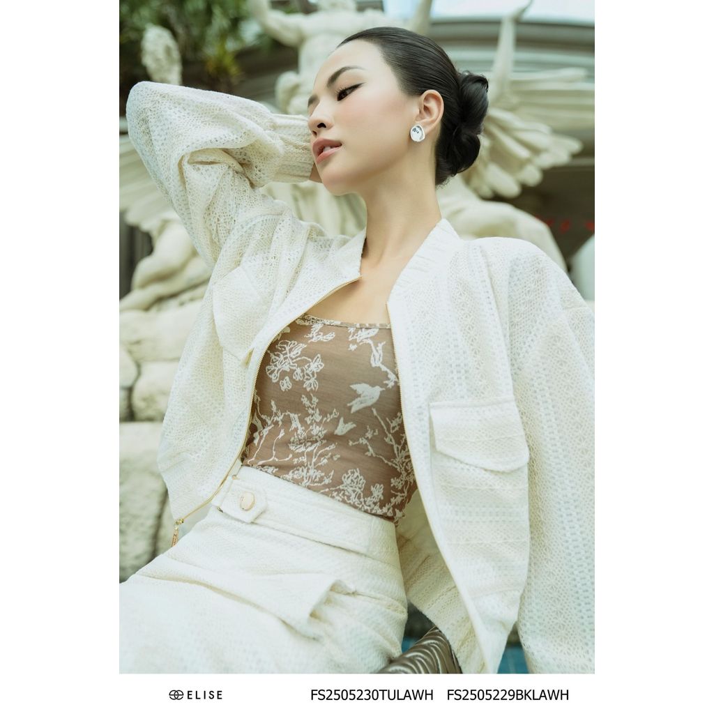 Elise FS design เสื้อยืดสีน้ําตาล 2 สาย2506038TNKCBR (O2O)