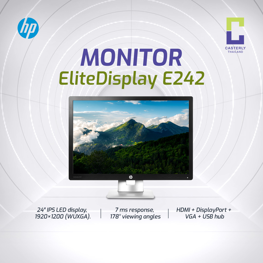 HP E242 — 24-inch IPS Monitor