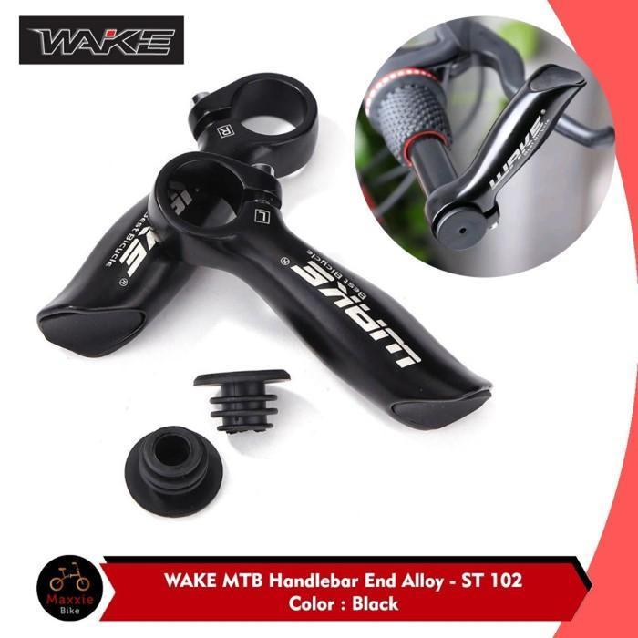 WAKE Bar End Horn Handlebar Grip Alloy Handlebar Outdoor Bike Handlebar Grip