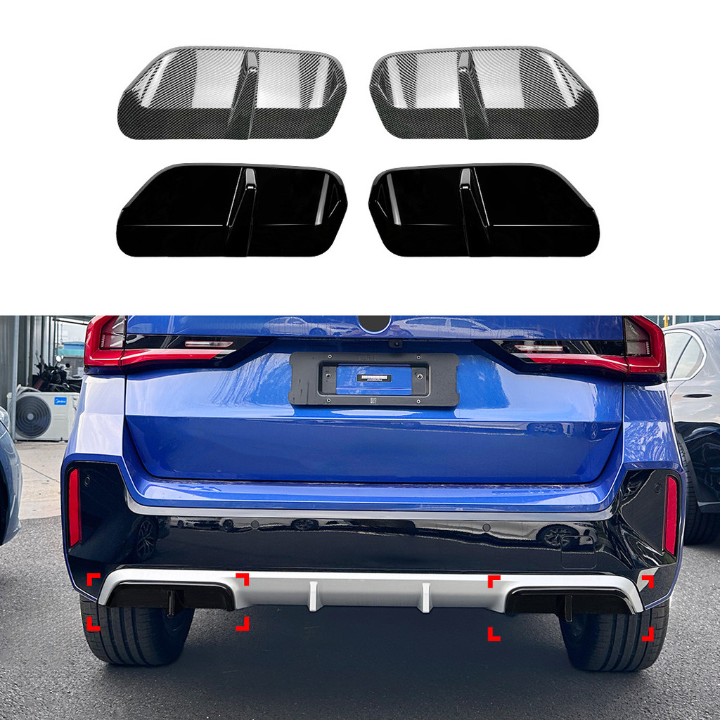 เหมาะสําหรับ BMW X1 IX1 U11 2023 + M Sport Tail Lip ด้านหลังสปอยเลอร์ใบมีด Air มีดรถสติกเกอร์