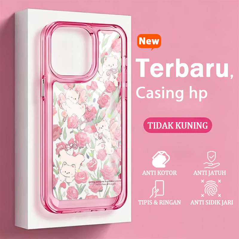 Premium Cat Flower Clear Case Infinix Note 60 Pro 5g Smart 20 Note 60 Pro 40I Hot 60I 60 Note 30 Not