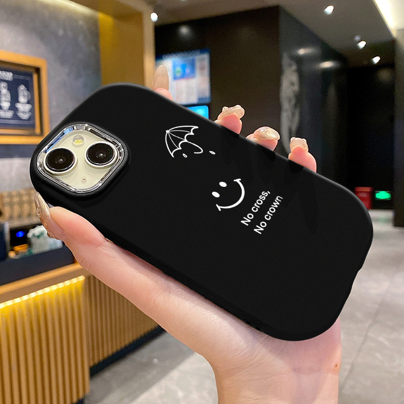 เคสสำหรับ Realme C53 C51 C51s Narzo N53 Note 50 เคสโทรศัพท์รอยยิ้มสวนร่มกันกระแทกกลมและอ้วน - รูปที่ 5