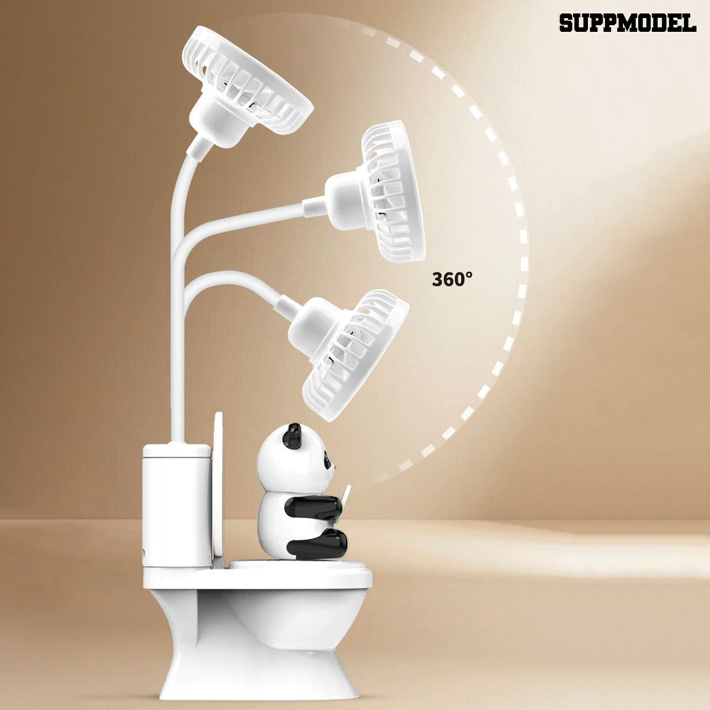 Suppmodel พัดลมตั้งโต๊ะ USB พร้อมที่ใส่ปากกา thumbnail 5