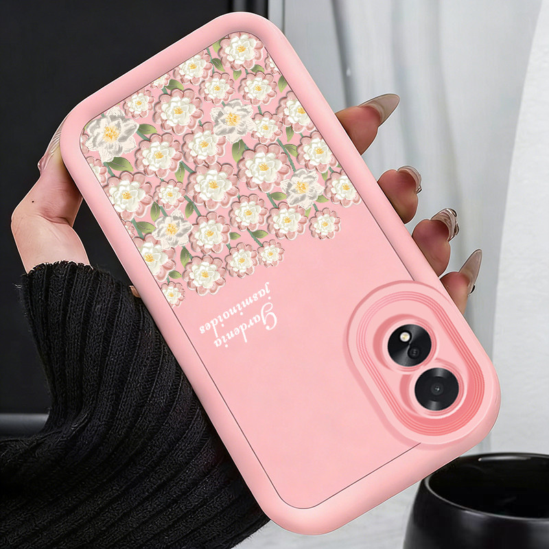 เคสสำหรับ OPPO A18 A38 A2x เคสโทรศัพท์เรียบง่ายดอกไม้ที่สวยงามซิลิโคนครบวงจรซอฟต์เชลล์กันกระแทก