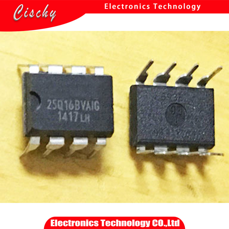 1 ชิ้น/ล็อต W25Q16BVAIG W25Q16 25Q16 DIP 8 ในสต็อก