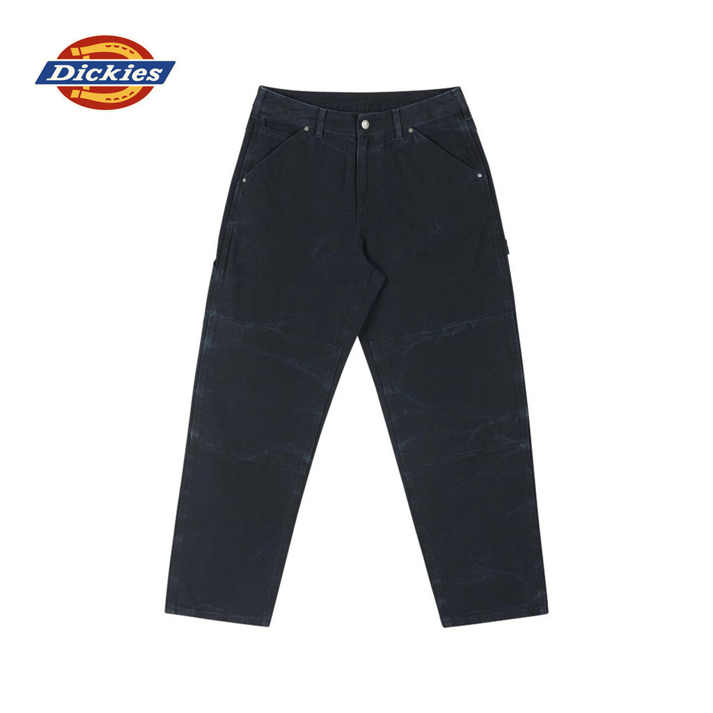 DICKIES CANVAS DOUBLE KNEE PANTS - DARK NAVY กางเกงขายาว ผู้ชาย