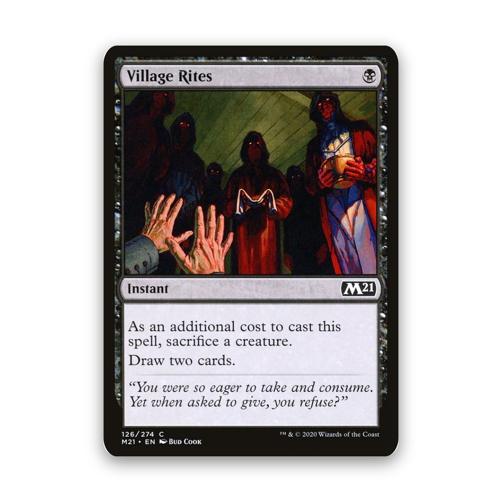 [MTG] Village Rites (#126) [M21] [BLACK] [COMMON] [NORMAL] | Magic the Gathering