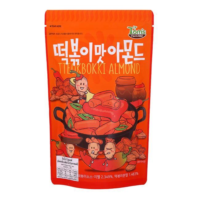 🌻 เอชบีเอเอฟอัลมอนด์อบรสต๊อกโบ๊กกิ 190กรัม 🌈 8809617942596 🌴 HBAF Tteokbokki Almond 190g. 🍉 ของแห้งแ
