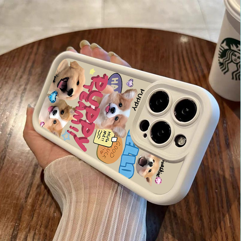 OPPO Reno 5 5G กันกระแทกการ์ตูนลูกสุนัขกรณี Realme C11 F19/A74 4G Realme C15 Realme C20 Realme C21Y 