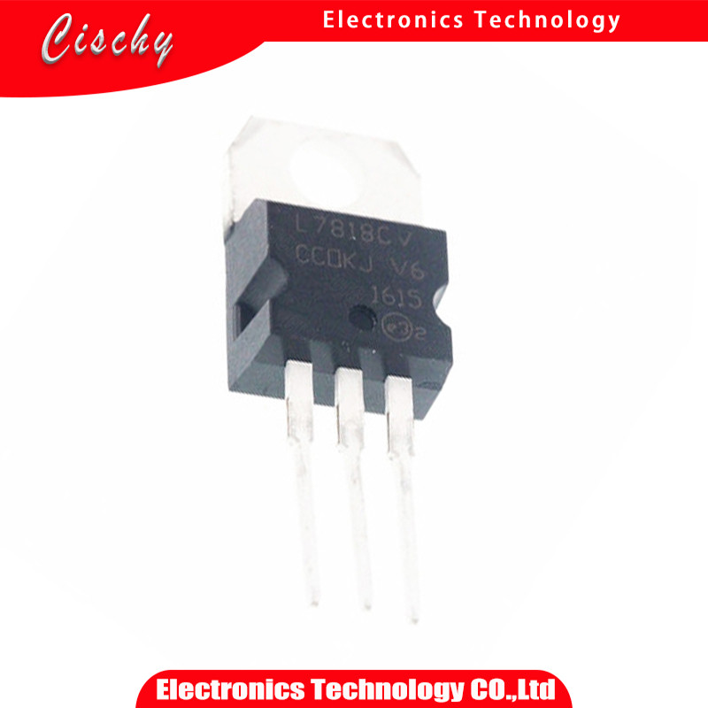 10PCS L7818CV TO220 L7818 ถึง 220 7818 LM7818 MC7818 และ IC