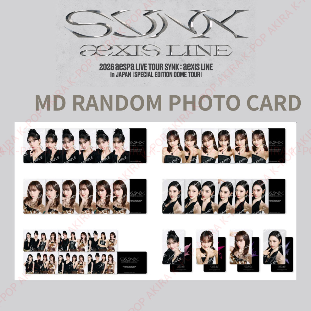 aespa LIVE TOUR – SYNK : aeXIS LINE – in JAPAN RANDOM PHOTO CARD OFFICIAL