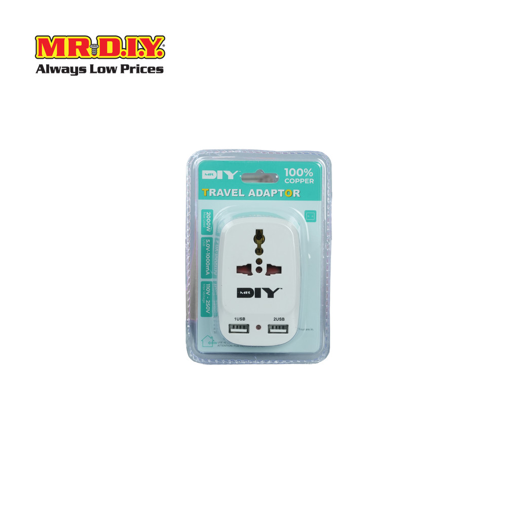 MR.D.I.Y. หัวแปลงปลั๊กอเนกประสงค์ Travel Universal Adaptor รุ่น NK-823K2_9024309