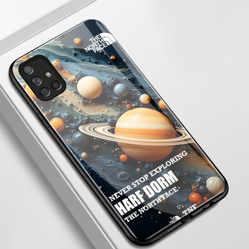 เคสสำหรับ Samsung A71 4G A71 5G A91 เคสโทรศัพท์ดาวเคราะห์มนุษย์อวกาศเปลือกแก้วกันกระแทก