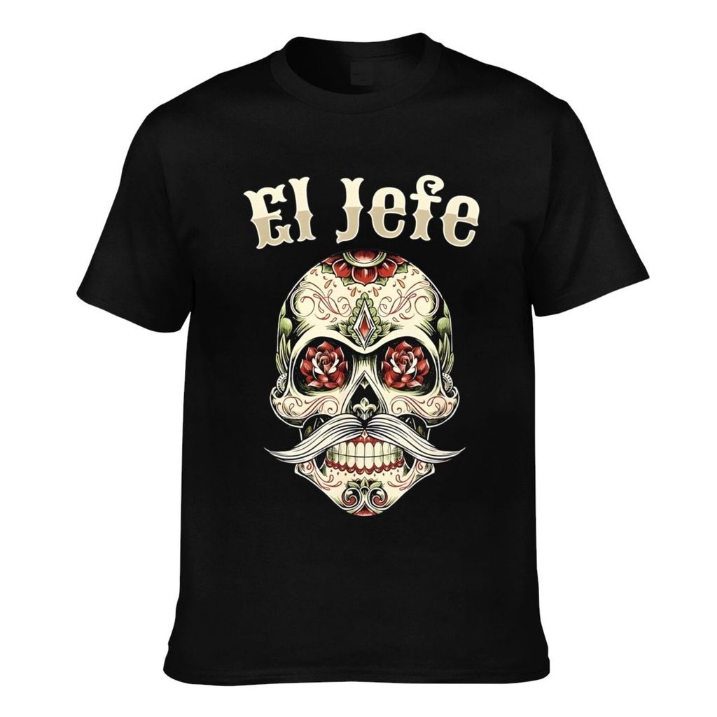 แฟชั่นใหม่ El Jefe Day Of The Dead Summer Style เสื้อยืดผู้ชาย