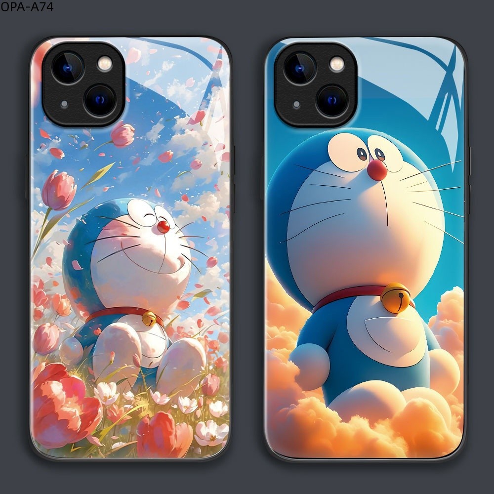 เคส For OPPO A98 A96 A95 A94 A93 A92 A91 A83 A79 A78 A77 A76 A74 4G 5G เคสโทรศัพท์ เคสออปโป้ Phone Glass Case BLK