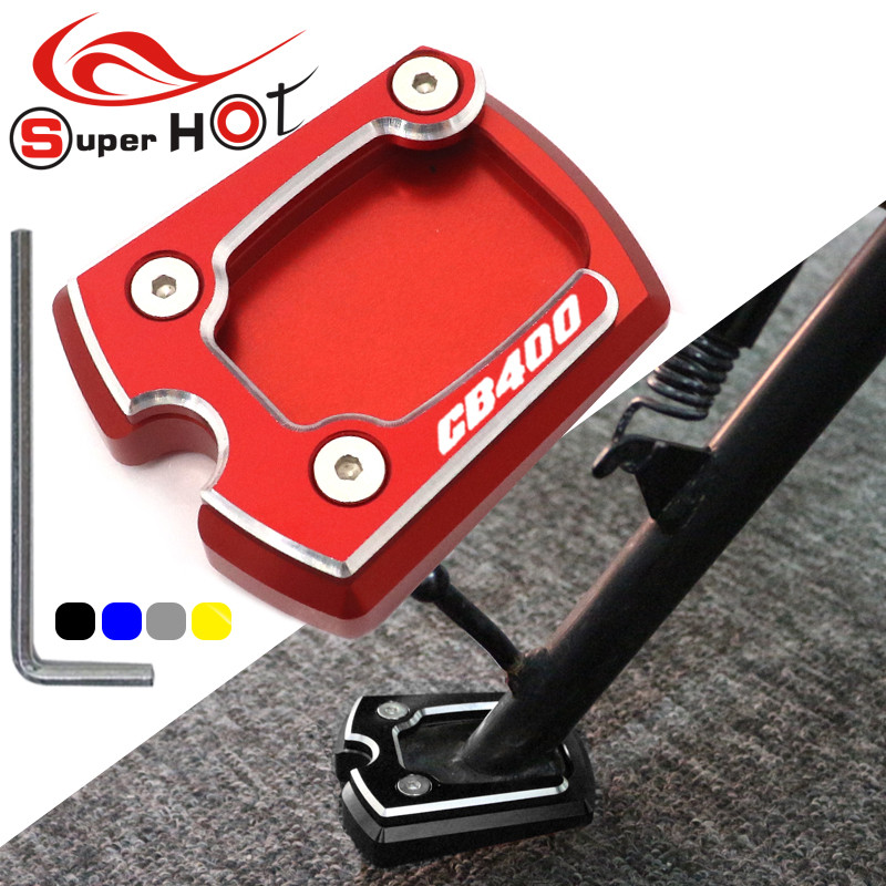 สําหรับ Honda CB400 CB 400 VTEC 2002-2020 NM-4 2014-2015 อุปกรณ์เสริม Kickstand ขาตั้ง Extension Pad