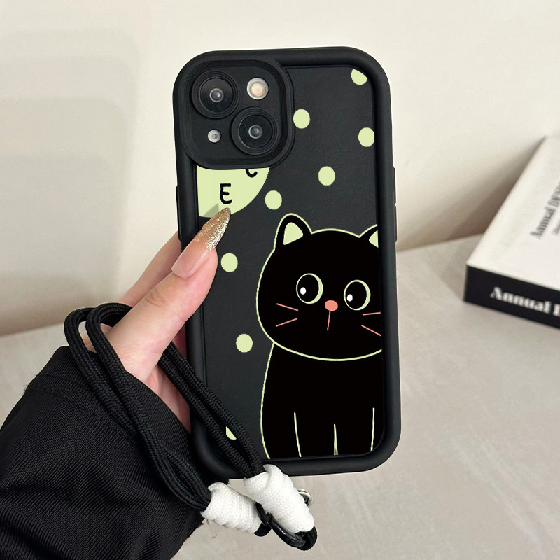 เคสสำหรับ Samsung Galaxy A52 5G A52s เคสโทรศัพท์แมวสามสีซิลิโคนสายคล้องกันกระแทก - รูปที่ 5