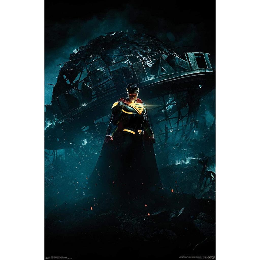 โปสเตอร์ผ้าใบ Paintng Injustice Superman Key Art
