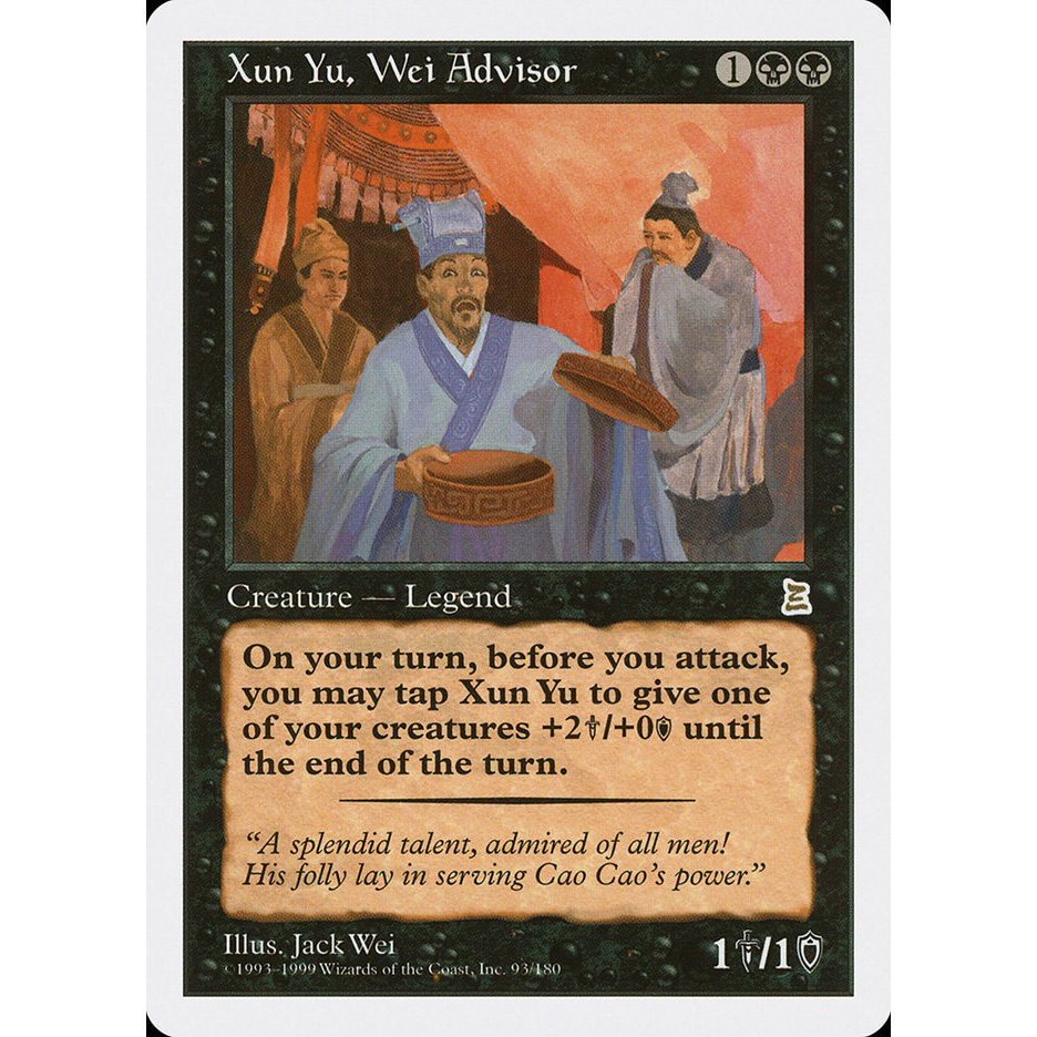 Xun Yu, Wei Advisor [Portal 3K] การ์ด Magic the Gathering [MTG] ของแท้
