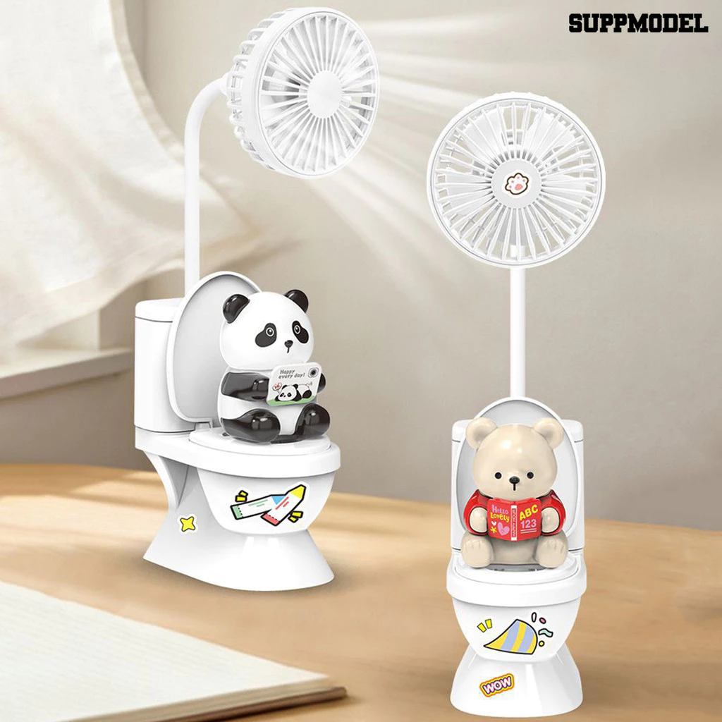 Suppmodel พัดลมตั้งโต๊ะ USB พร้อมที่ใส่ปากกา
