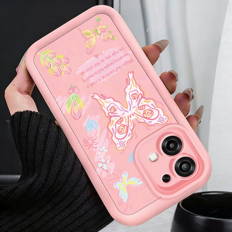 เคสสำหรับ OPPO A6 Pro 4G A6 Pro 5G F31 5G เคสโทรศัพท์แบบใหม่ผีเสื้อดอกไม้ซิลิโคนซอฟต์เชลล์ครบวงจรกันกระแทก