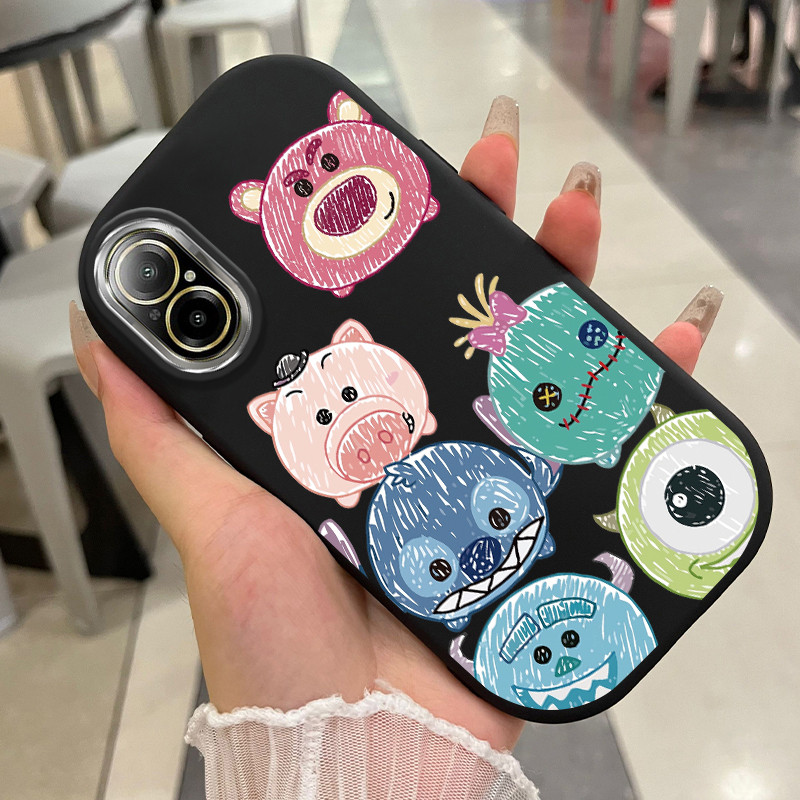 เคส ใช้ได้กับ Realme C67 เคสสัตว์น่ารัก