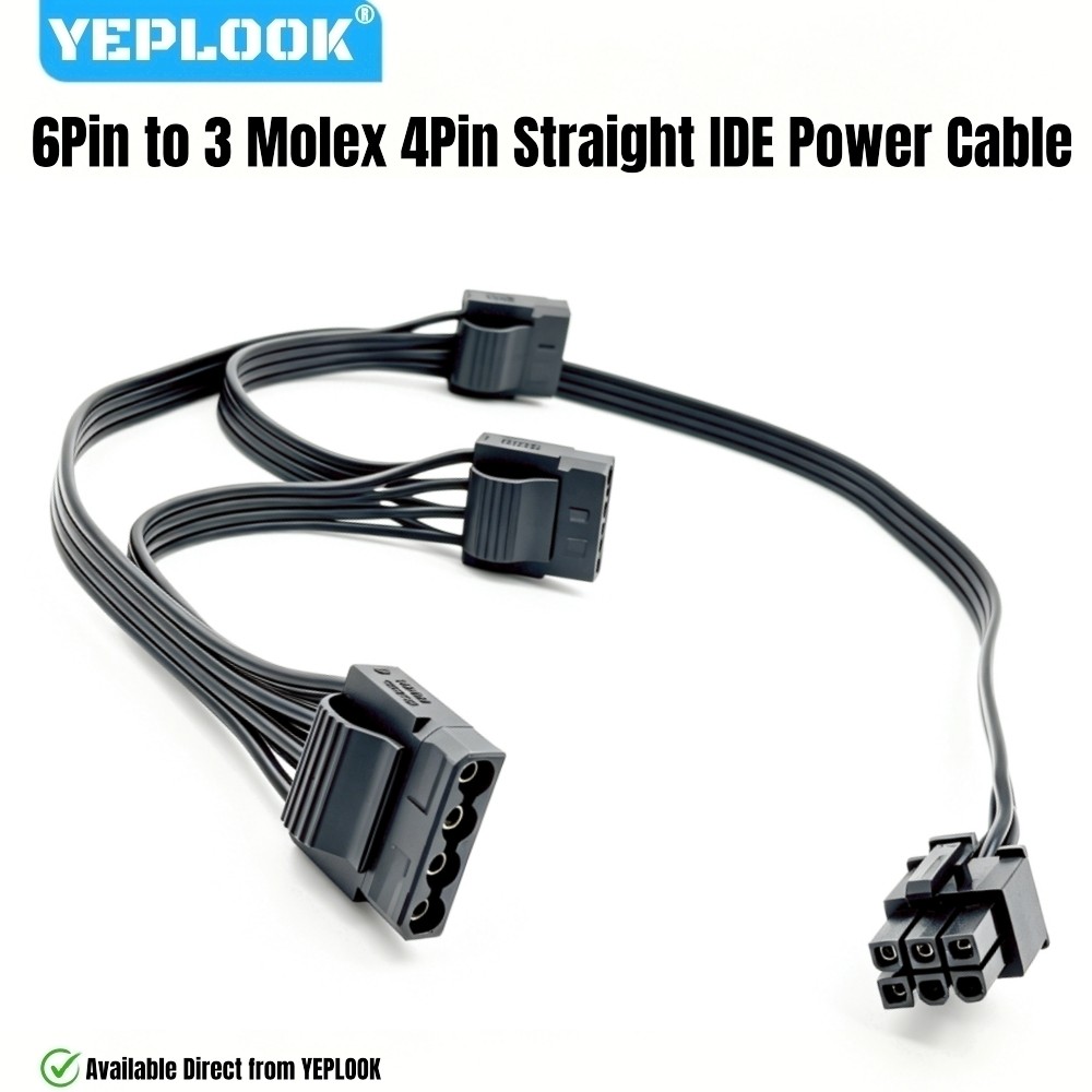 สําหรับ Corsair SF Type 4 Power, 6Pin ถึง 3 พอร์ต Molex IDE 4Pin, Perif PATA สายไฟสําหรับ Corsair SF