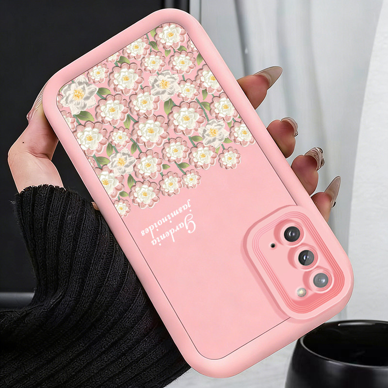 เคสสำหรับ Samsung Note20 Ultra เคสโทรศัพท์เรียบง่ายดอกไม้ที่สวยงามซิลิโคนครบวงจรซอฟต์เชลล์กันกระแทก