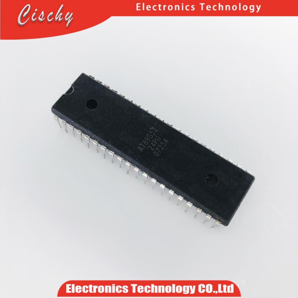 2 ชิ้น/ล็อต AT89S52 24PU AT89S52 24PI AT89S52 AT89S52 24 DIP 40 ในสต็อก