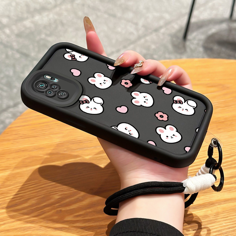 เคสสำหรับ Xiaomi Redmi Note 10 Pro Note 10s POCO M5s เคสโทรศัพท์สายคล้อง