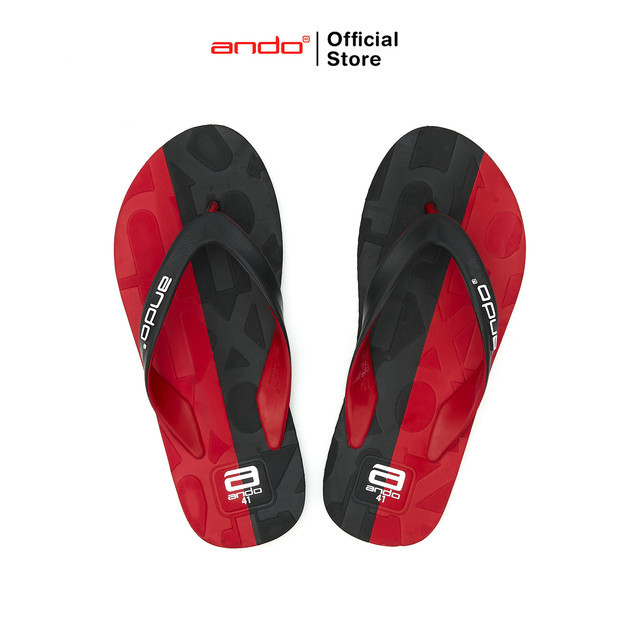 รองเท้าแตะผู้ชาย MERAH Ando Official Izanagi - สีดํา/แดง