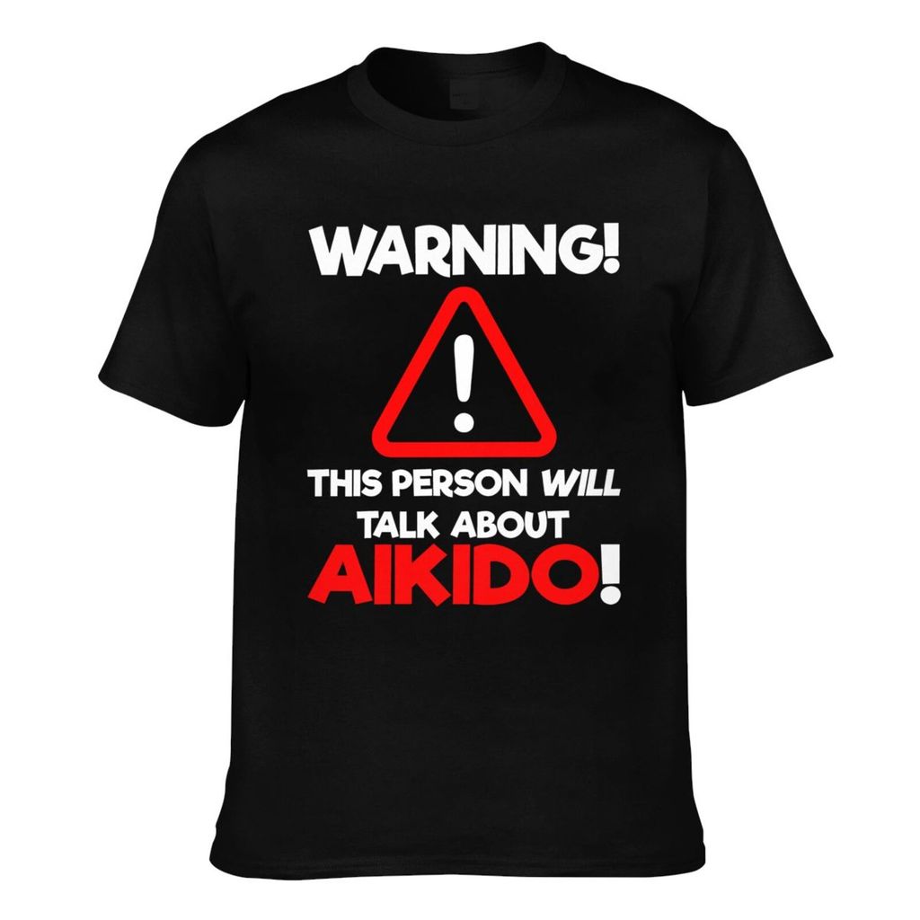 Casual Tee Men Aikido Hobby ศิลปะการต่อสู้ฟิตเนสพิมพ์ที่ดีพ่อ