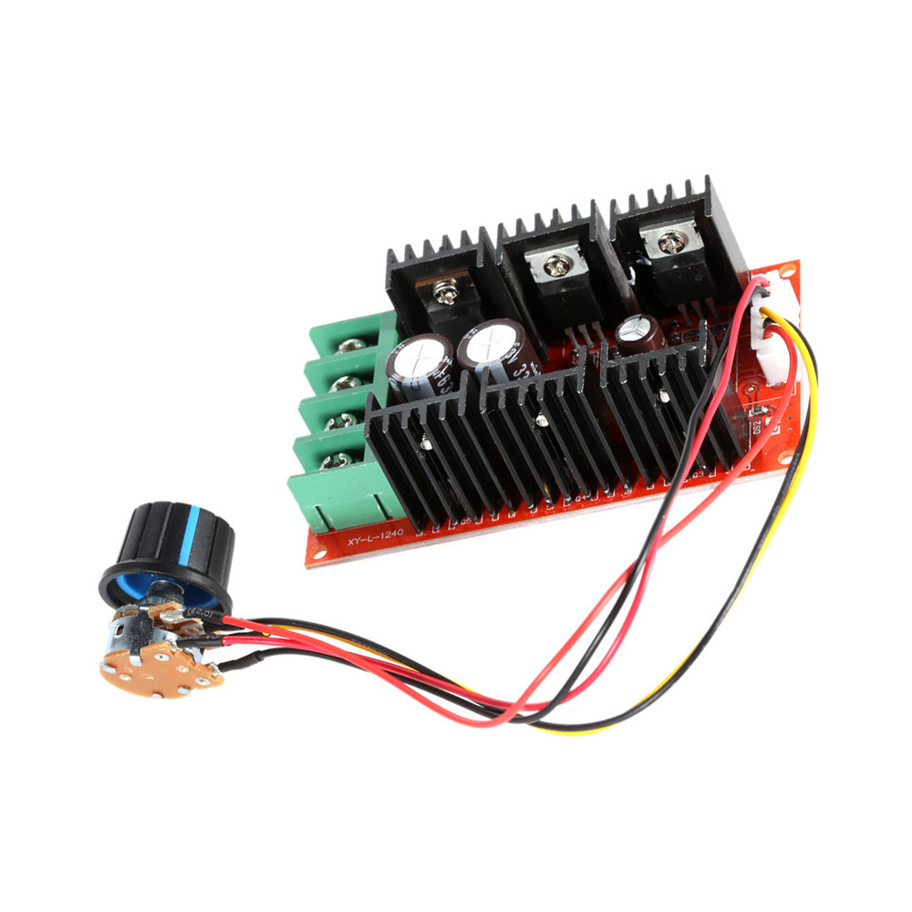 ปรับ 10-50V/40A/2000W DC มอเตอร์ควบคุมความเร็ว PWM HHO RC Controller 12V 24V 36V 40V 50V ปรับ