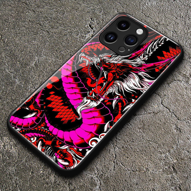 เคสสำหรับ Samsung A10 A10s M01s A11 M11 เคสโทรศัพท์มังกรเปลือกแก้วกันกระแทก - รูปที่ 4