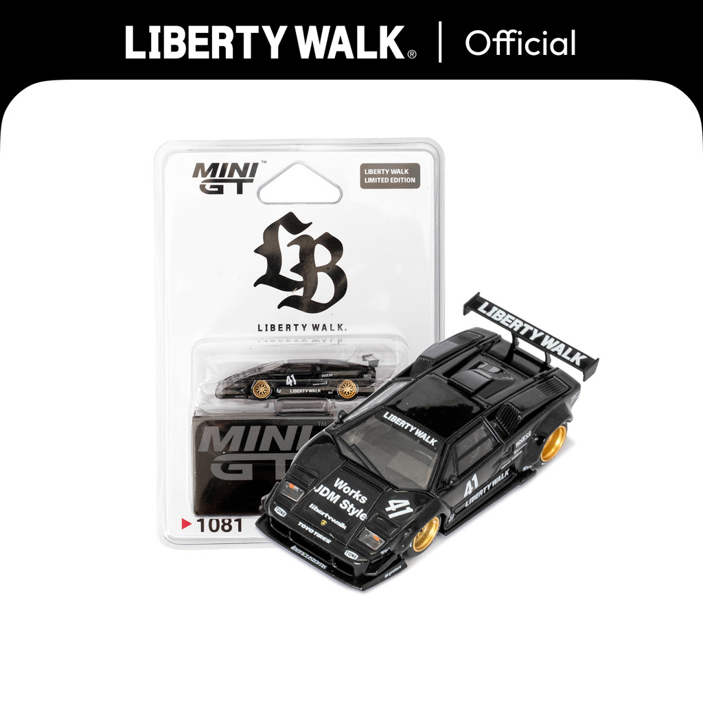 Liberty Walk 1/64 Lamborghini Countach LB-WORKS Black LBWK