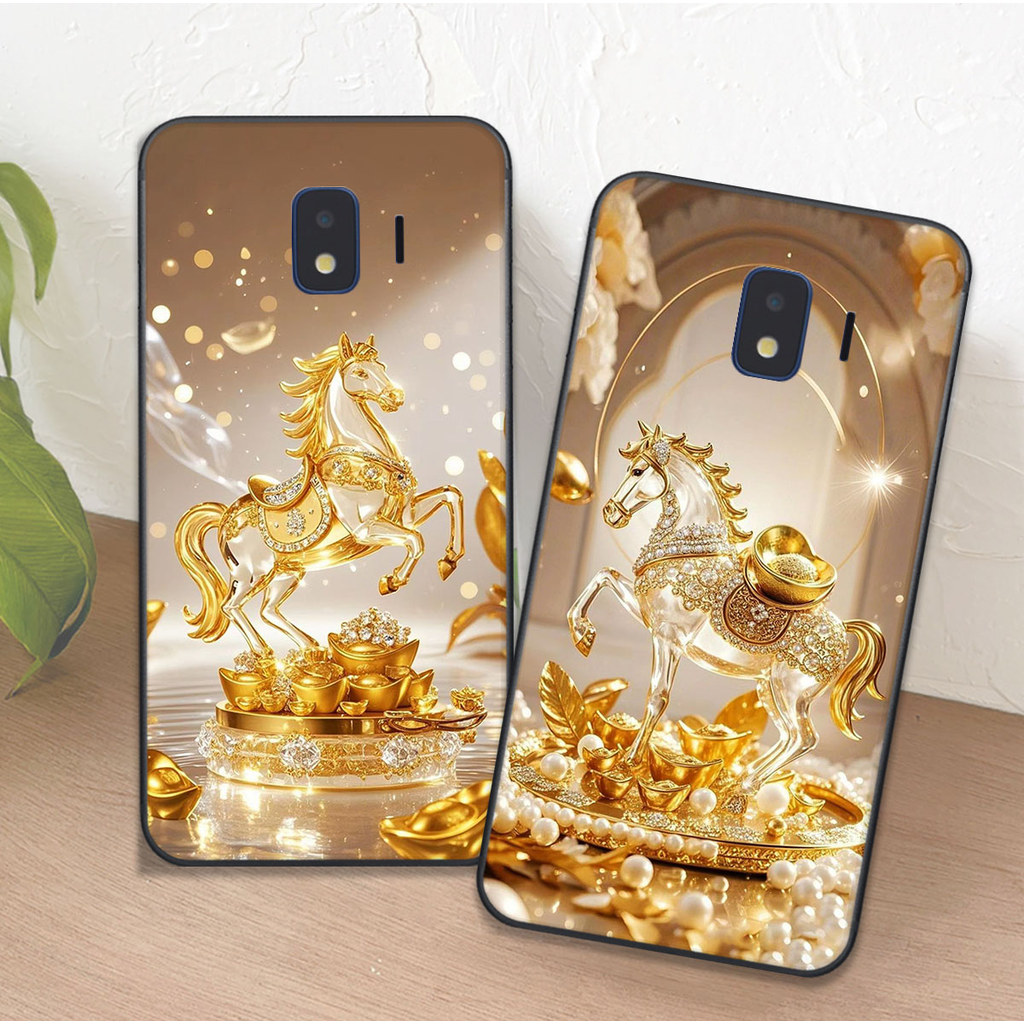 เคส Samsung J2 Pro / J2 Core พิมพ์ลายม้าสีเหลือง เคส Clover