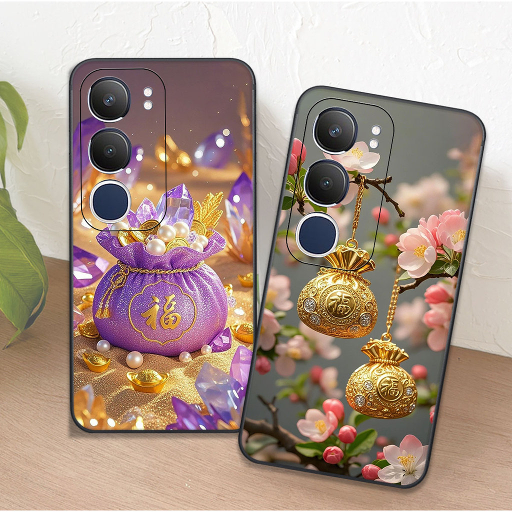 Vivo Y19s / Y19s Pro CASE พิมพ์ลายกระเป๋านําโชค V CASE