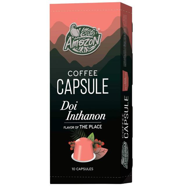 🌻 คาเฟ่อเมซอนกาแฟแคปซูลดอยอินทนนท์กาแฟแท้คั่วบด แพค 10แคปซูล 50กรัม 🌈 8852124016618 🌴 Cafe Amazon Co