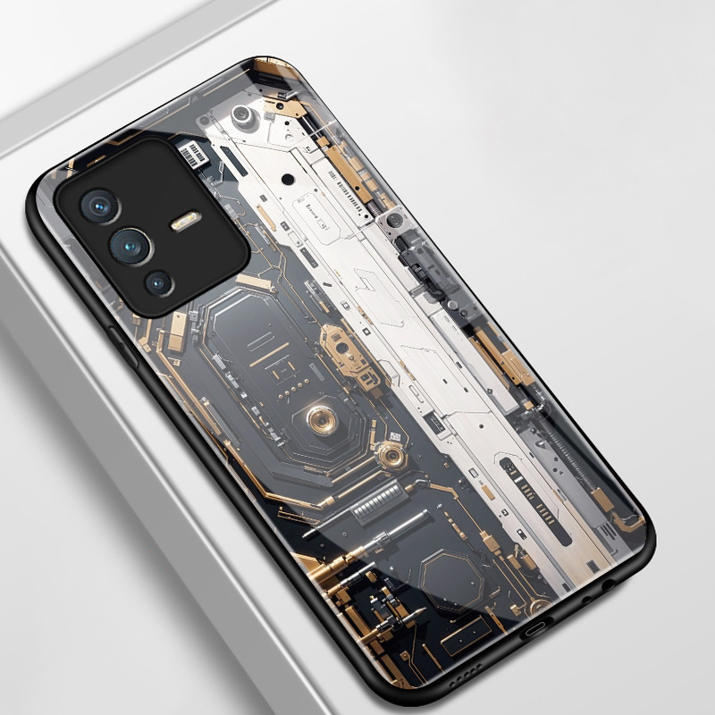 เคสสำหรับ VIVO V23 5G V23i 5G V23E 4G V23E 5G Y75 เคสโทรศัพท์สร้างสรรค์เปลือกแก้วกันกระแทก