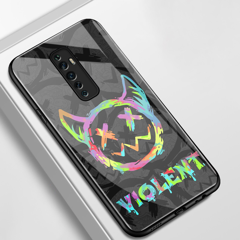 เคสสำหรับ OPPO Reno 2F Reno 2Z Reno 2 Reno เคสโทรศัพท์รุนแรงเปลือกแก้วกันกระแทก