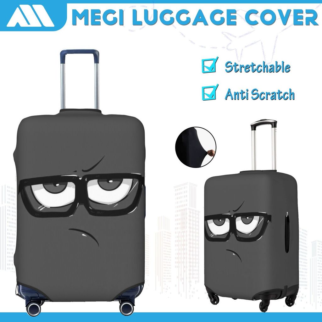 ผ้าคลุมกระเป๋าเดินทาง ลาบูบู้ ผ้าสแปนเด็กซ์ แบบยืดหยุ่น ยืดหยุ่น Travel Luggage Cover 18-32 นิ้ว QF0