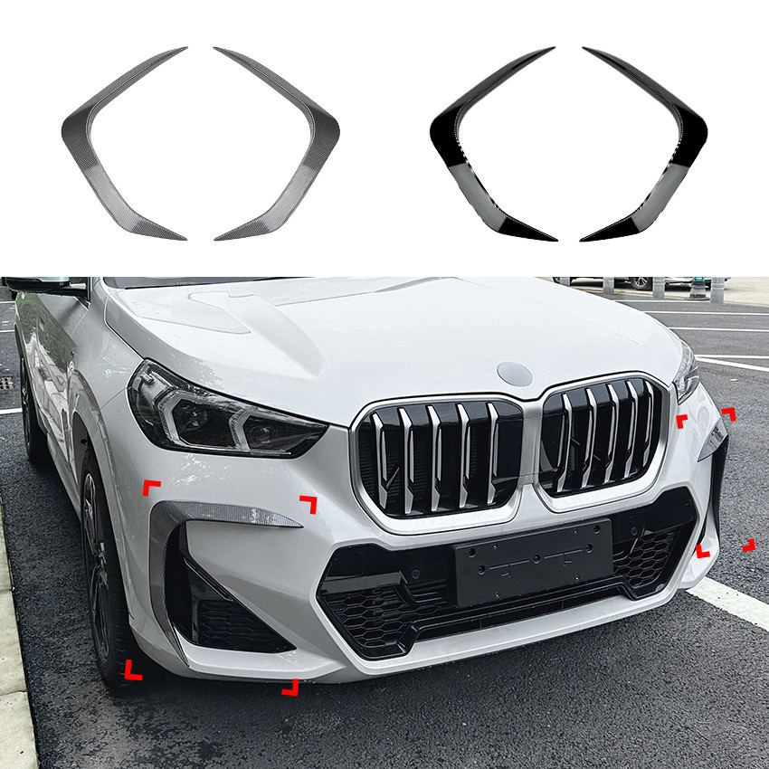 เหมาะสําหรับ BMW X1 IX1 U11 M Sport 2023 + Front Air มีดรถสติกเกอร์ Air Outlet การปรับเปลี่ยนภายนอก