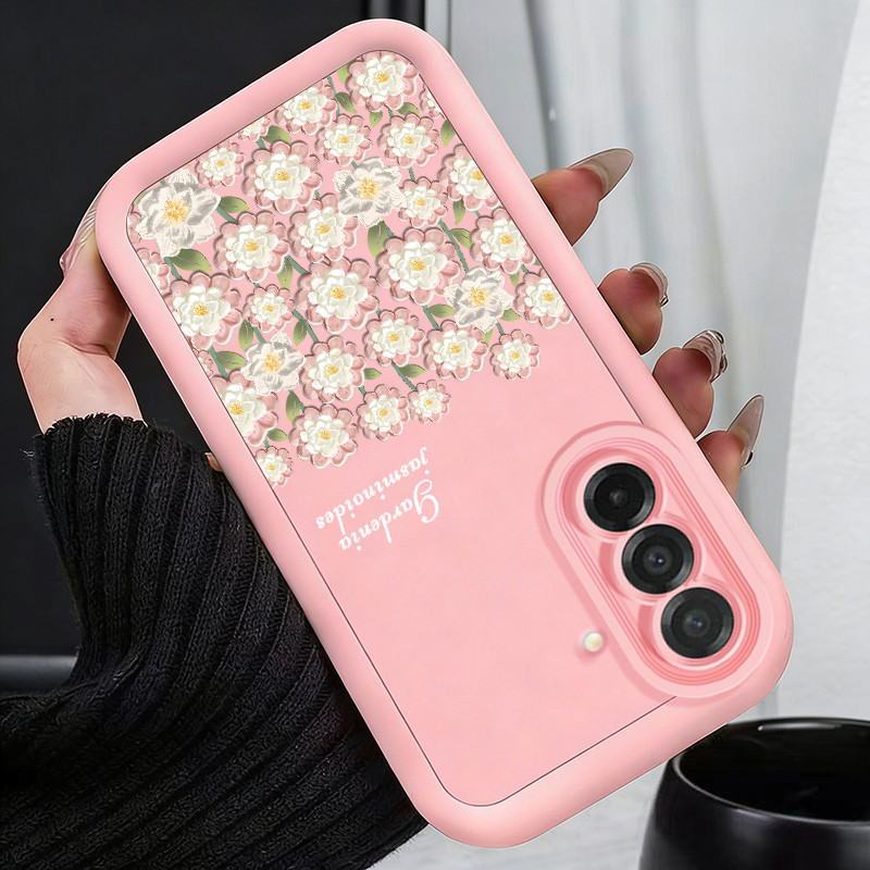 เคสสำหรับ Samsung A26 A36 A56 A37 5G เคสโทรศัพท์เรียบง่ายดอกไม้ที่สวยงามซิลิโคนครบวงจรซอฟต์เชลล์กันกระแทก
