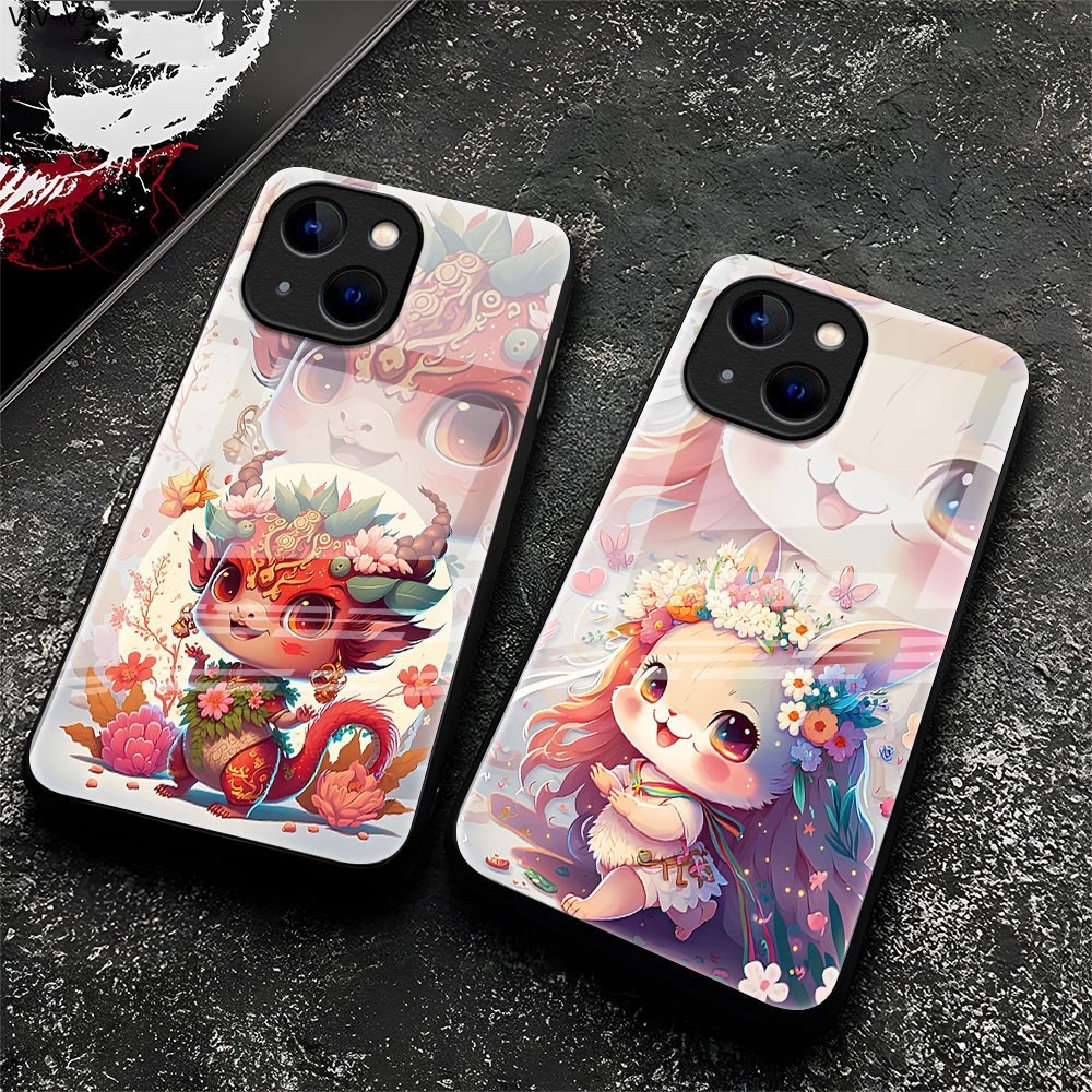 เคส For VIVO V23 V23E V21 V20 V19 V15 V11i V9 SE Pro 4G 5G เคสโทรศัพท์ เคสมือถือ เคสวีโว่ เคสแข็ง Phone Glass Case BLK