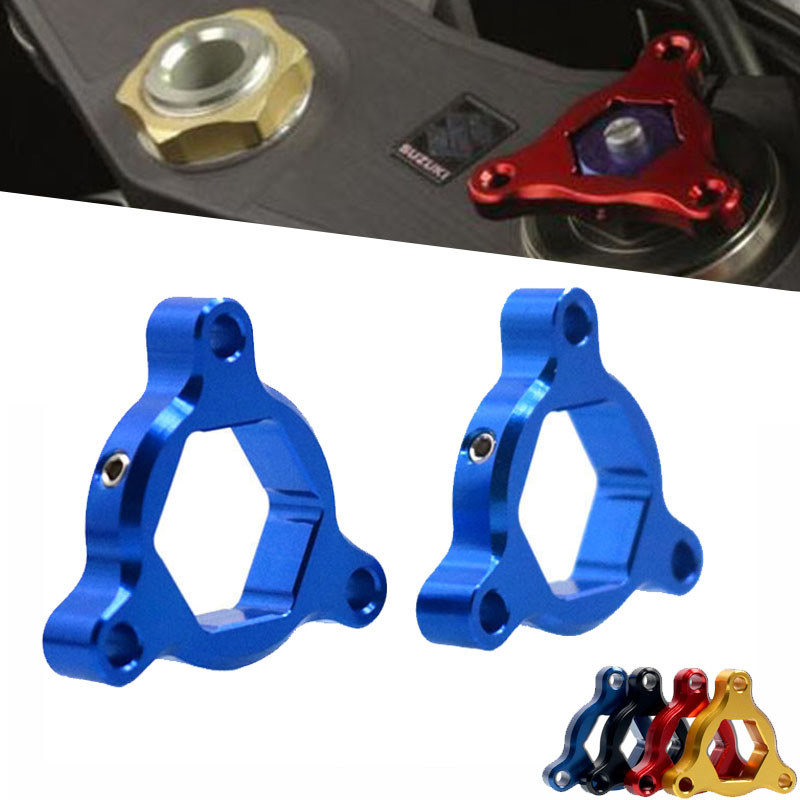22MM รถจักรยานยนต์ CNC Suspension Fork Preload Adjuster สําหรับ SUZUKI GSXR 600 GSX R600 2004 2005