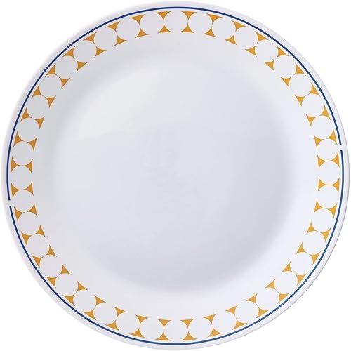 Pyrex Milk Glass Dinner Plate 26cm Dish Lightweight, unbreakable, microwave safe, dishwasher tempere