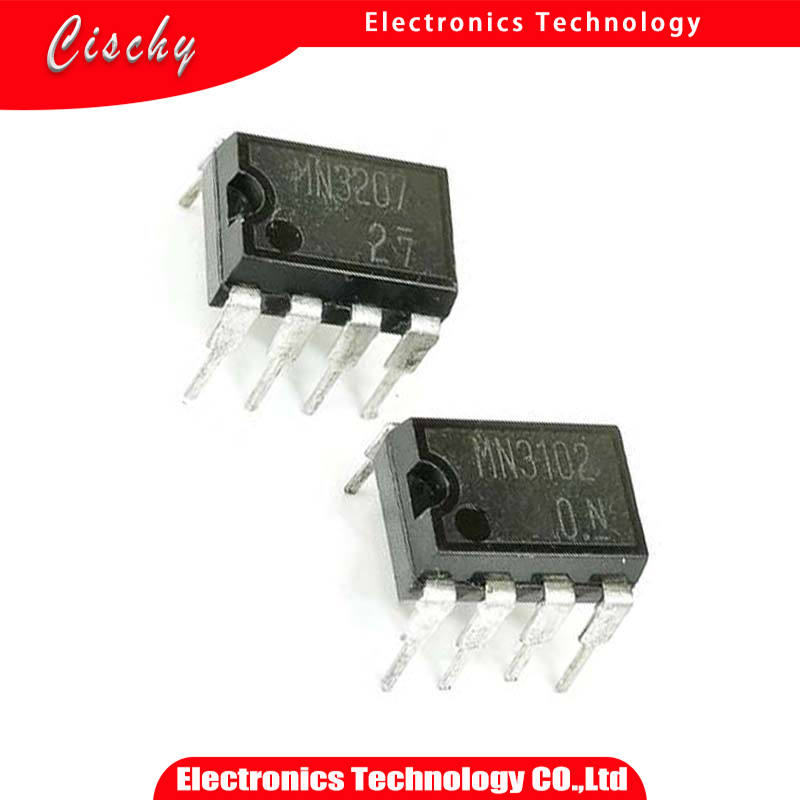 10 ชิ้น/ล็อต = 5 คู่ MN3207 MN3102 = BL3102 BL3207 นาฬิกาคาราโอเกะไดรฟ์ DIP8 100% ดีเป็น 8 ฟุตในสต็อ